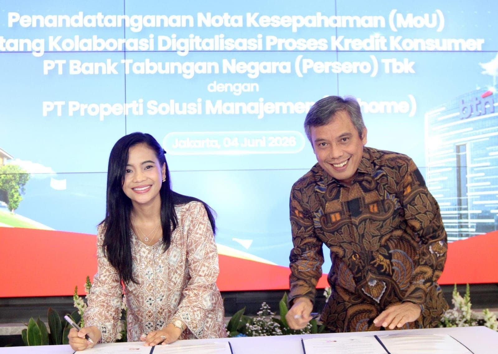 BBTN Gandeng Pinhome Perkokoh Ekosistem Perumahan