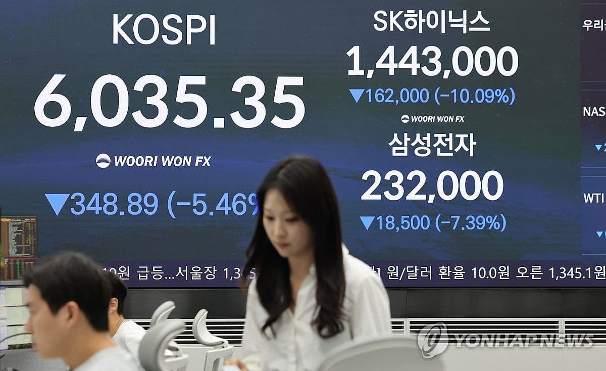 Indeks Kospi Terjun 5,46 Persen