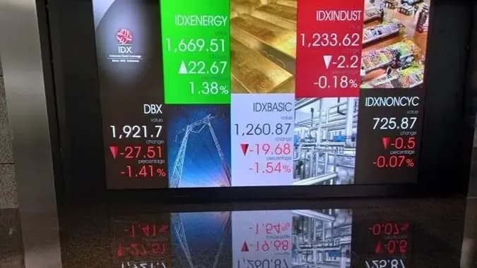 IHSG Sesi I Melemah -0,42 Persen di Level 5.911